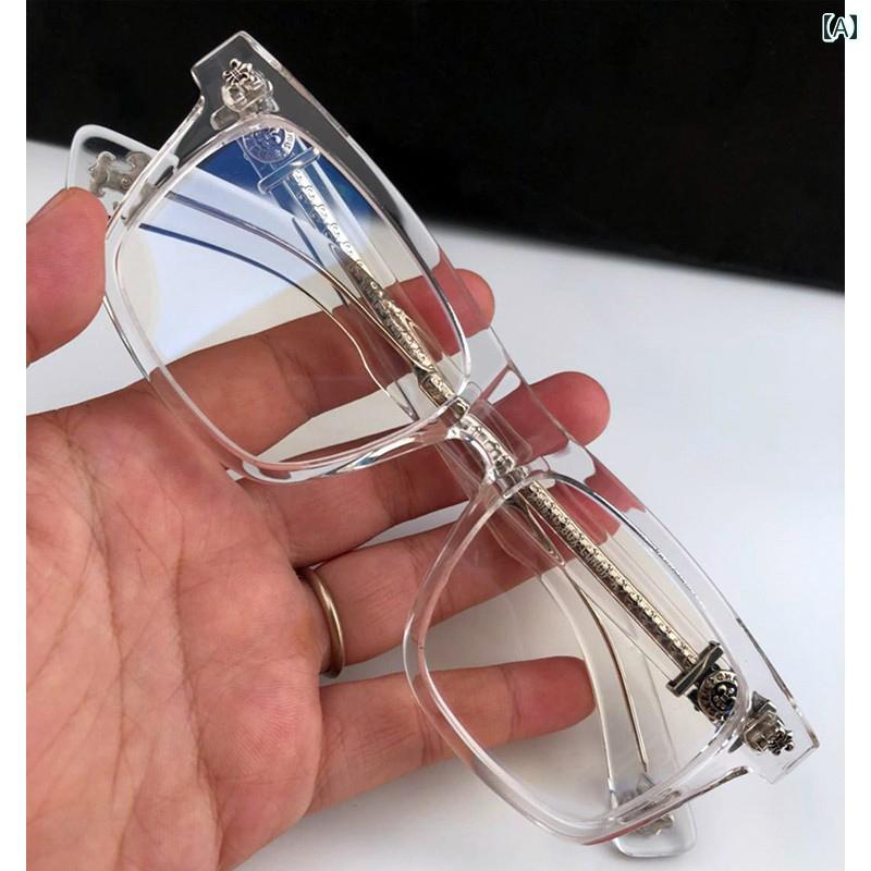 眼鏡 PC眼鏡 ジェーン ダン ルーの 透明 メガネ フレーム 男性用 大きい 軍用 子供用 花型 男女兼用 レ..