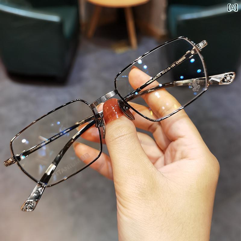 眼鏡 PC眼鏡 メンズ レディースの Jiandan アンチ ブルー ライト メガネ フレーム 個性的な ファッショ..