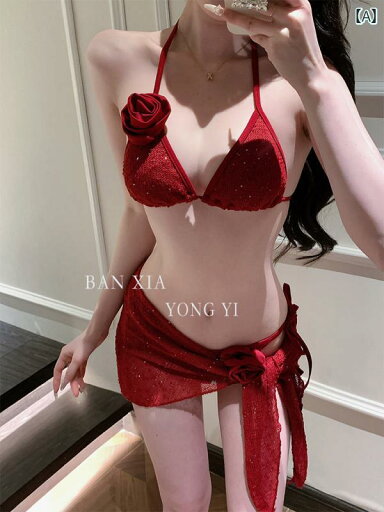 水着 ビキニ エレガント 2025年 赤い の 花柄 セクシー ギャザー 温泉 リゾート スプリット 水着 ビキニ ストラップ 3点 セット 水着 ビキニ エレガント 2025年 赤い の 花柄 セクシー ギャザー 温泉 リゾート スプリット 水着 ビキニ ストラップ 3点 セット