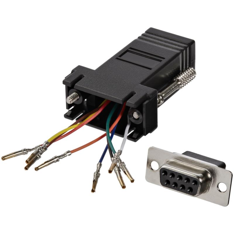 StarTech.com DB9 - RJ45変換アダプタ DB-9 / D-Sub 9ピン メス - RJ-45 メス D-Sub 9ピンをRJ45に変換 GC98FF