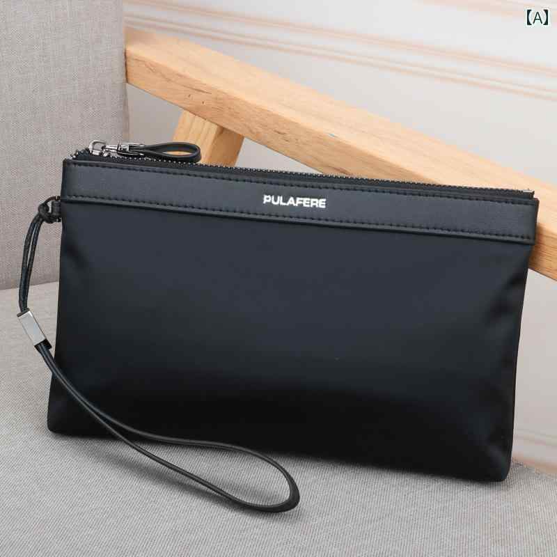 クラッチバッグ メンズ おしゃれ メンズ ハンドバッグ大容量 クラッチバッグ 韓国 キャンバス バッグ カジュアル メンズバッグ リスト スマートフォン オックスフォード 布 ナイロン(4)