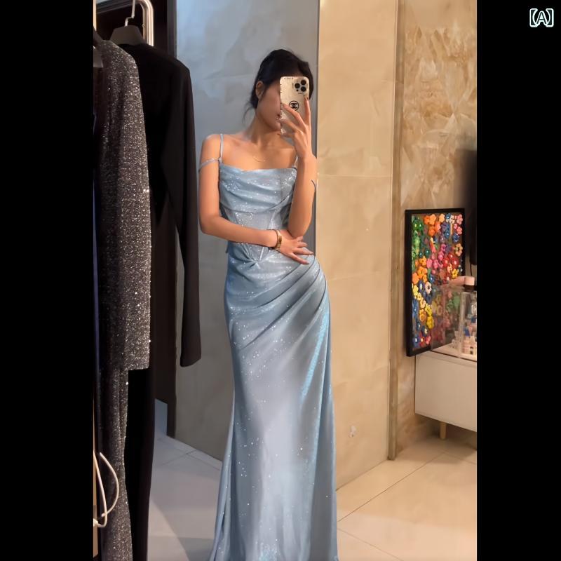 レディース ドレス パーティードレス フランスの フォーマルな パーティーの イブニングドレス ウエス..