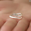 ピンキーリング 指輪 レディース S925 シルバー スネーク リング 女性用 軽量 高級 ハイエンド 2025年 蛇 年 蛇型 テール
