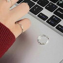 ピンキーリング 指輪 レディース S925 銀 リング オープン 女性 メビウスリング ジルコン ライト 高級 ハイエンド シンプル スタイル ピン キー