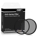 H&Y PLフィルター HD EVO ナチュラルCPL フィルターキット マグネット式 ねじ込み式両対応 ニュートラル 忠実な色再現 反射調整 偏光度99% 高...
