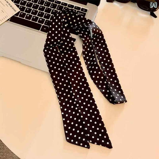 スカーフ リボン おしゃれ 女性用 ポルカドット ロング シルクスカーフ 2025 春夏 万能 リボン アクセサリー ネクタイ 高級 スモール スカーフ スカーフ リボン おしゃれ 女性用 ポルカドット ロング シルクスカーフ 2025 春夏 万能 リボン アクセサリー ネクタイ 高級 スモール スカーフ