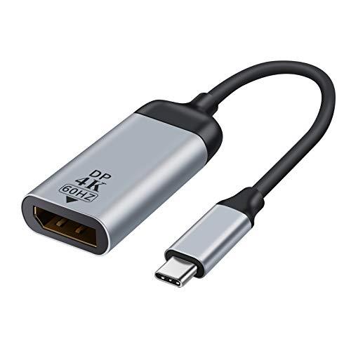 USB Type C Displayport 8K /4K DP変換アダプタ DisplayPort 1.4 8K解像度 HDR アルミ製 USB C DisplayPort 変換アダプタ USB Type C DP 変換 Thunderbolt 3対応