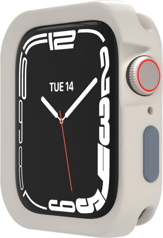 LAONsChoiceの【SwitchEasy】 Apple Watch Series 7 45mm SE 44mm 対応 ケース ボタン 付け替え 可能 おしゃれ かわいい TPU 保護ケース 薄型 軽量 保護 カバー シンプル Appleウォッチ 保護カバー [ アップルウ｜アングル2