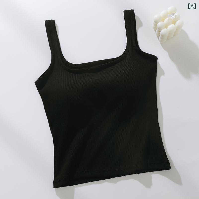 キャミソール 合わせやすい インナー レディース レディース キャミソール 胸 パッド 付き 2025年 新型..