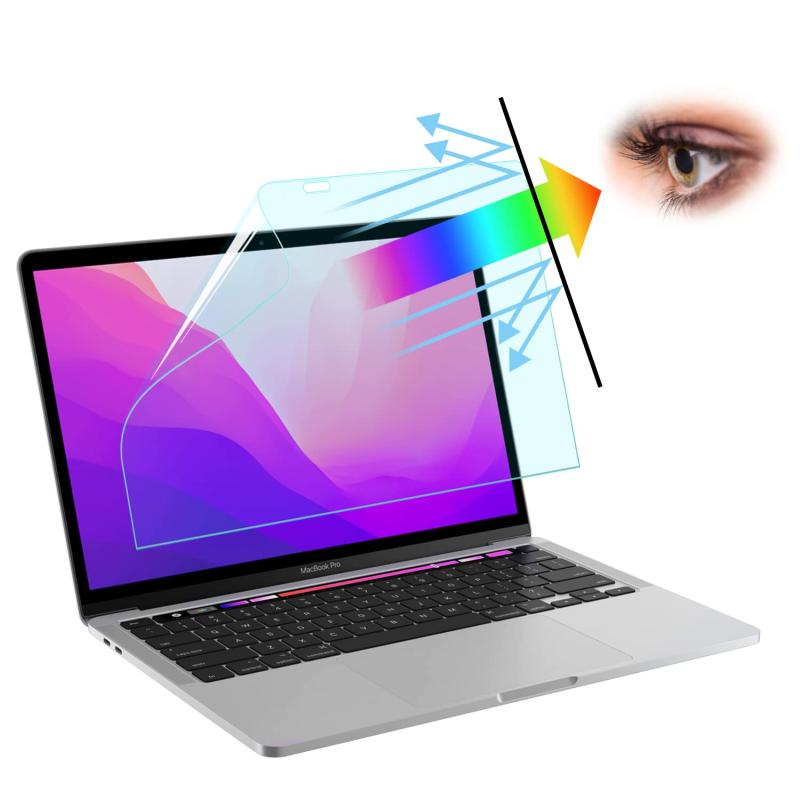 LuFiYa 【2セット】MacBook 用 ブルーライトカット フィルター フィルム 保護フィルム ブルーライトカット 紫外線カット 目の疲れ軽減 高透過率 アンチグレア 反射低減 映り込み防止 フィルム