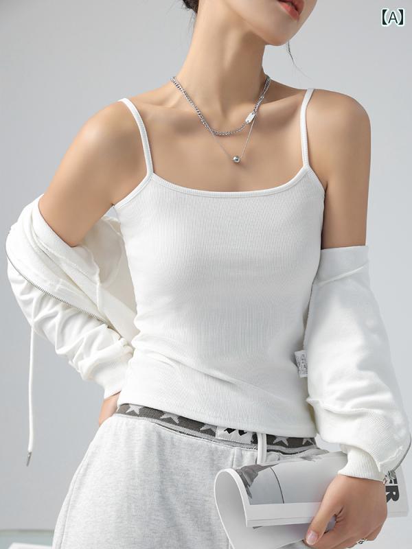 キャミソール インナー 着やすい レディース 女性用 スモール キャミソール 2025夏 アウター 美 背中 ..