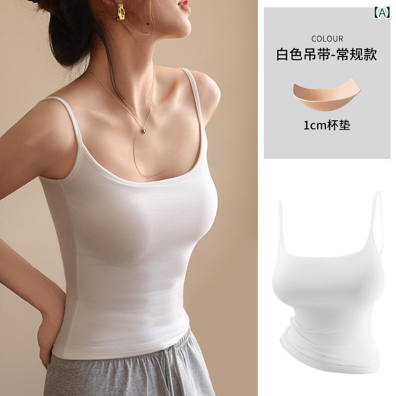 キャミソール インナー 着やすい レディース コミック 胸 キャミソール ベスト 女性用 夏 アウターウェ..