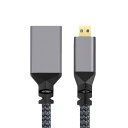 chenyang マイクロ&ミニHDMIオス→HDMI 1.4メス ウルトラHDアダプター 4K@60hz 4K延長ケーブル 90度直角(2)