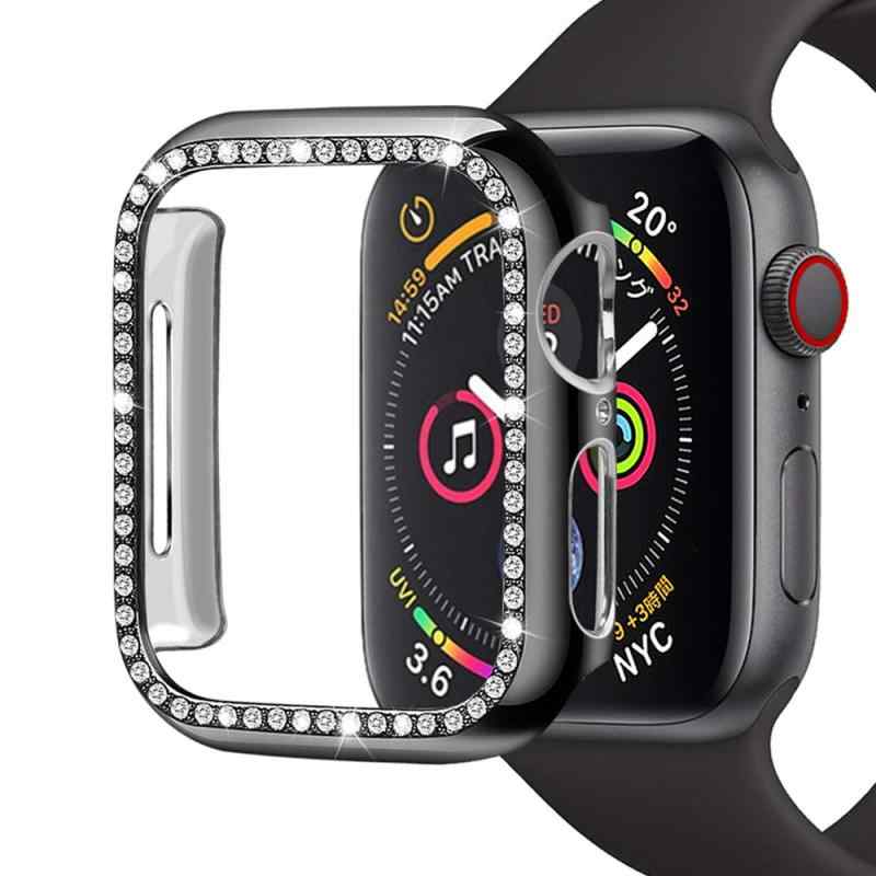 Movone for Apple Watch5/4/3/2/1 バンド ステンレス製 クリスタルダイヤモンド おしゃれ 長さの自由調整 調整工具不要 装着簡単 アップルウォッチバンド