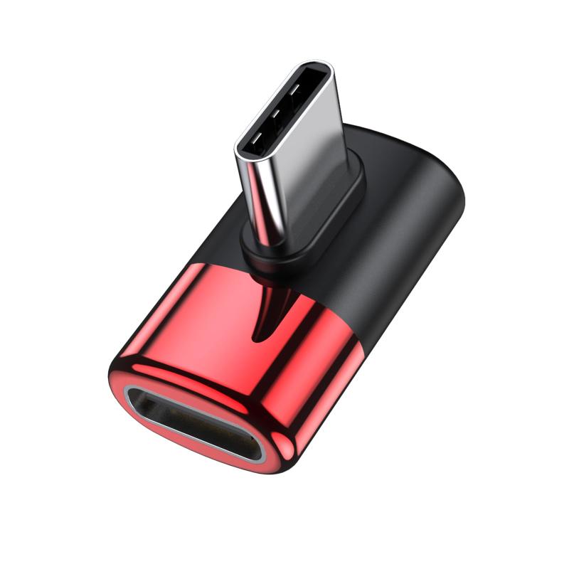 MOGOOD 90度USB C直角アダプタUSB CオスからUSB Cメスまでの拡張器は、MacBook Pro、iMac、iPad Pro、タブレット、携帯電話、ニンテンドースイッチ、その他のC型デバイスのUSB Type C Thunderbolt拡