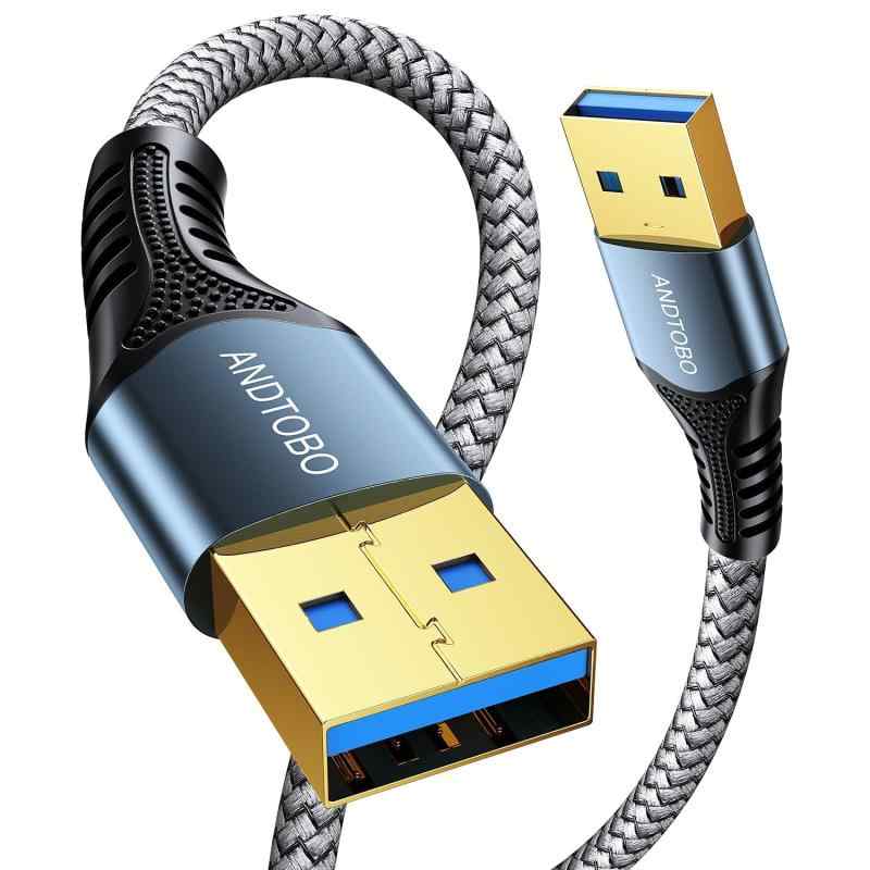 USB 3.0 ケーブル タイプA-タイプA オス-オス