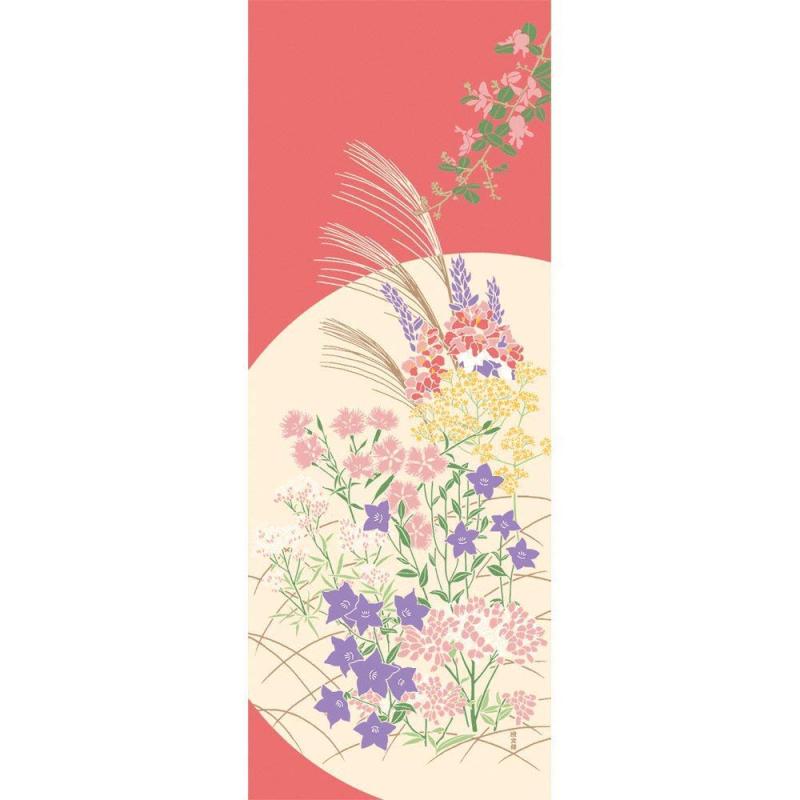 濱文様 絵てぬぐい 彩り七草