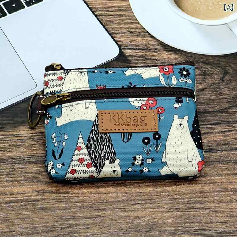キーケース コンパクト 財布 中学生用 小さい 財布 女性用小銭入れ かわいい ファスナー 付き ミニ バ..