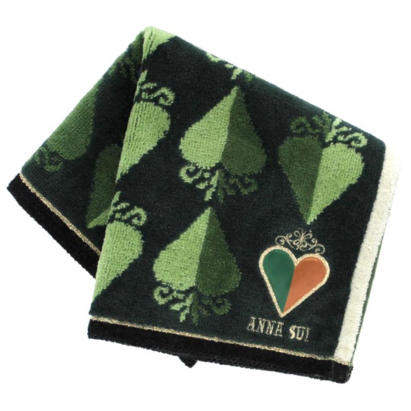 [アナ スイ] タオルハンカチ ハートアップリケ