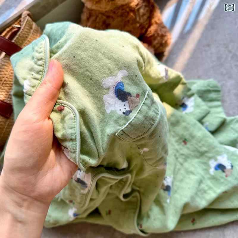 ルームウェア ママ レディース パジャマ 子猫の 襟の 春秋 大きいサイズ パジャマの レディース 長袖の 綿の 二 重 ガーゼの 薄手家 服の スーツ