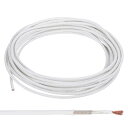 PATIKIL 19.7フィート 17 AWG 高温ワイヤー -60-500度セルシウス度のミカガラスファイバー電子ワイヤー 絶縁耐熱電子柔軟ケーブル ランプ ボイ ラー ヒーター用 ホワイト(2)