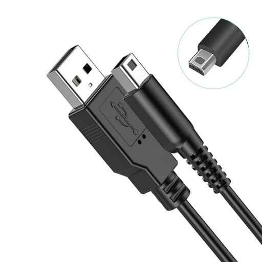 RuiMi New3DS 充電器 3DS USB 充電ケーブル 急速充電 耐久性 対応 New3DS/ New3DSLL /3DS /3DSLL/ i2DS /DSi/DSiLL/2DSなど用 データ転送 USB電源コード 1.2M(ブラック) RuiMi New3DS 充電器 3DS USB 充電ケーブル 急速充電 耐久性 対応 New3DS/ New3DSLL /3DS /3DSLL/ i2DS /DSi/DSiLL/2DSなど用 データ転送 USB電源コード 1.2M(ブラック)