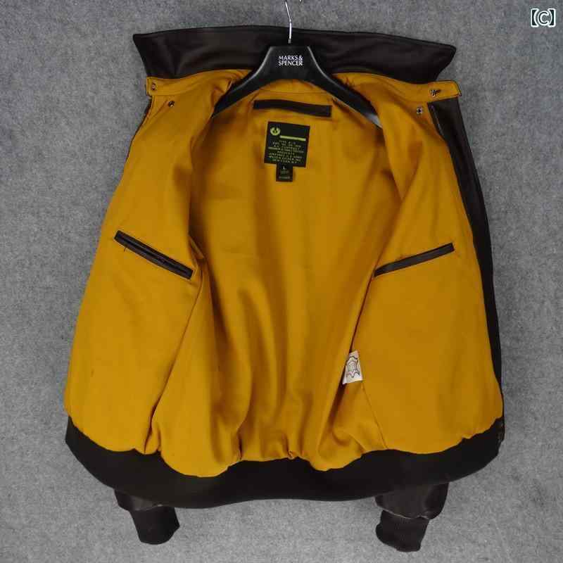 ライダースジャケット メンズ スタイリッシュ 損金 処理 スリム 最上層 インポート カーフスキン レザージャケット メンズ フライト スーツ メンズジャケット