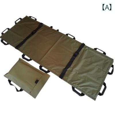 担架 家庭用 ストレッチャー 屋外用 救急 シンプル 折りたたみ 式 厚手 キャンバス ソフト バッグ 付き..