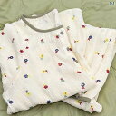 ベビー服 パジャマ 快適 綿 二 重 ガーゼ パジャマ レディース プルオーバー 産後 妊婦用 大きいサイズ かわいい ベビー コットン 糸 ホームウェア スー...