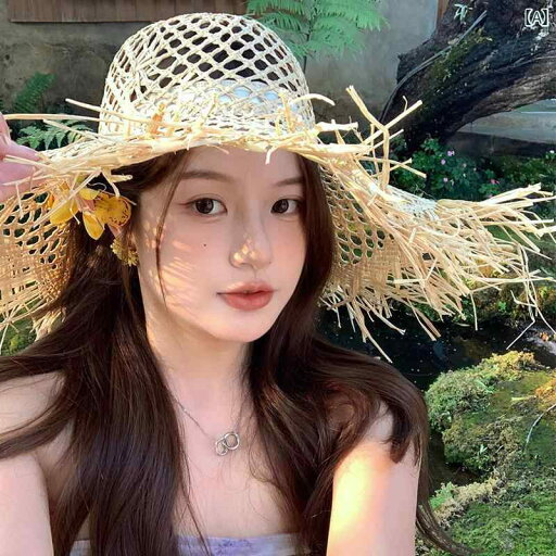 麦わら帽子 日焼け防止 レディース 手編みの ラフィア 麦わら 帽子 女性用 夏用 サンハット 田園 風 海辺の 休暇用 日焼け防止 つばの 大きい 麦わら帽子 日焼け防止 レディース 手編みの ラフィア 麦わら 帽子 女性用 夏用 サンハット 田園 風 海辺の 休暇用 日焼け防止 つばの 大きい