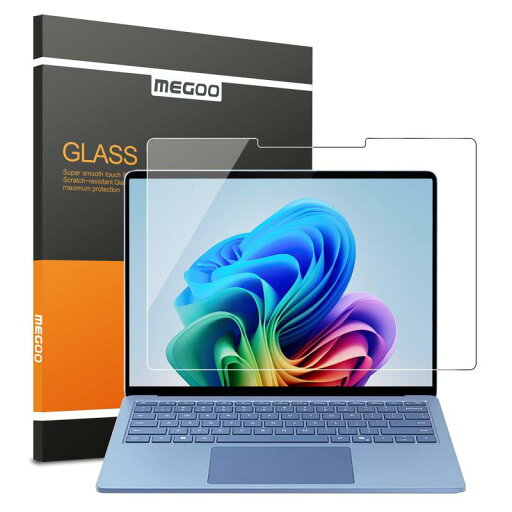 Megoo Microsoft Surface Laptop 7 第7世代 保護フィルム,13.8 インチ、指紋防止/気泡レス/Copilot+ PC, 専用強化 保護ガラスフィルム Megoo Microsoft Surface Laptop 7 第7世代 保護フィルム,13.8 インチ、指紋防止/気泡レス/Copilot+ PC, 専用強化 保護ガラスフィルム