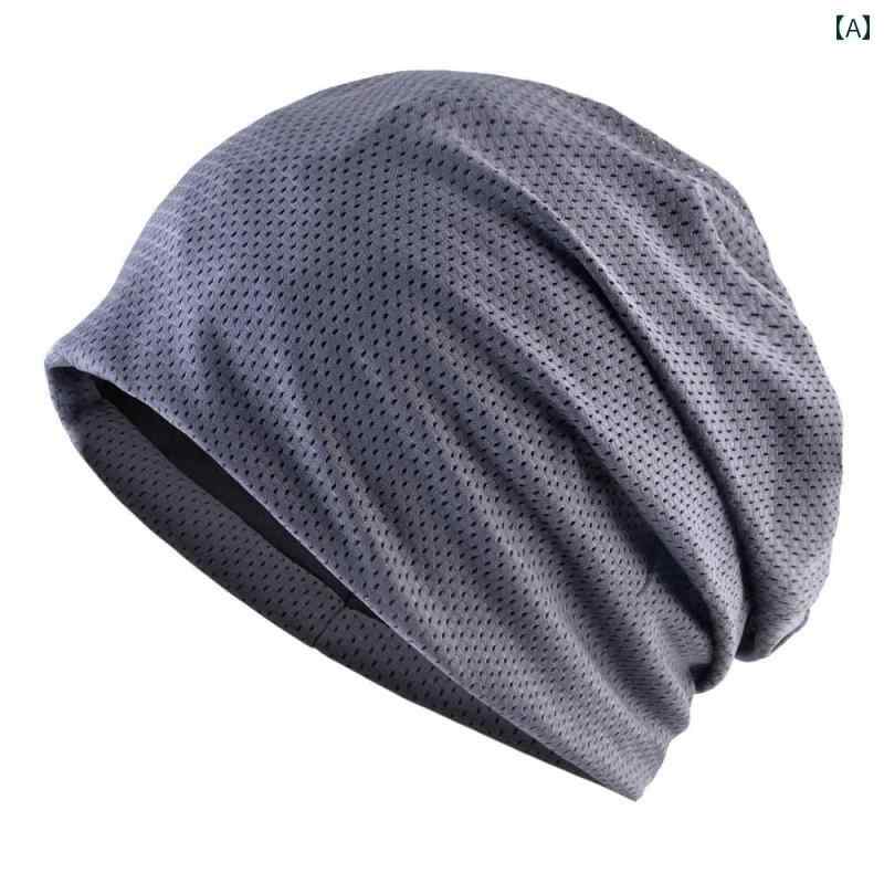ターバン キャップ レディース メンズ ハゲ 頭用 ランニング 専用 帽子 スリーピング キャップ 夏の 吸..