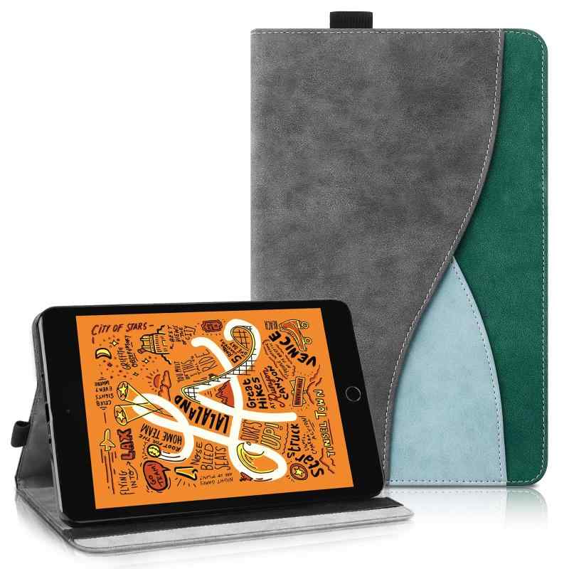 iPad 第6/5世代 9.7インチ(2018/2017) / Air / Air2 / Pro 9.7 ケース シンプル ビジネス PUレザー TPU材質 スタンド機能 Apple Pencilペン収納 カード収納 全面保護 アイパッド カバー