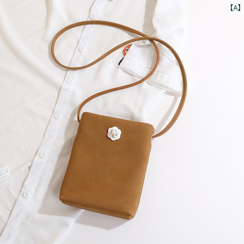 パーティーバッグ レディース 猫に 恋する 精巧 椿 マットレザー クロス ボディ 女性用 スマートフォン..