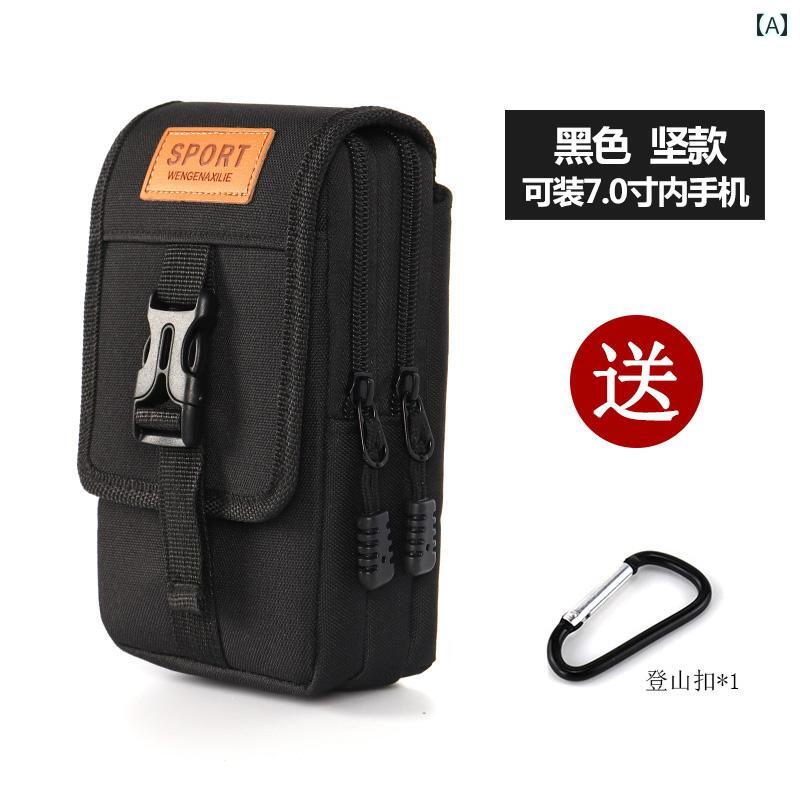 ウエストポーチ メンズ 建設 現場の 男性用 スマートフォン ウエスト バッグ 小型 戦術 ケース ベルト バッグ向け ミニ 吊り下げ