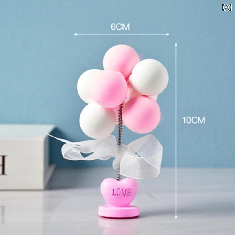 かわいい 飾り 雑貨 バルーン 人形 デスク トップ 樹脂 装飾 車 部屋 撮影 小さい 家具 小道具