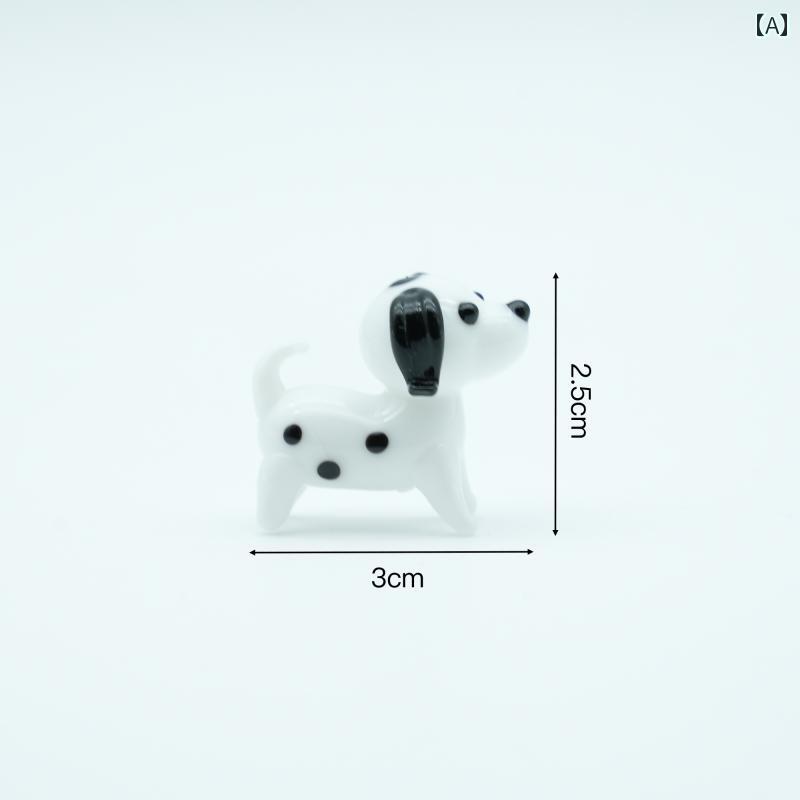 かわいい 飾り 雑貨 淄 博 ガラス ランプ かわいい 子犬な非 レガシー デスク トップ 装飾品 装飾 ミニチュア ギフト