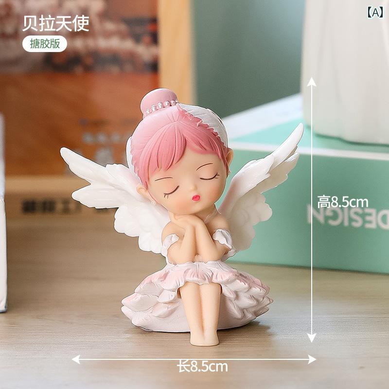 かわいい 飾り 雑貨 な 小さい 天使の モダンな リビング ルームの 装飾 シンプル ホーム デスク トップの 誕生日 プレゼント ギフト ガールフレンド