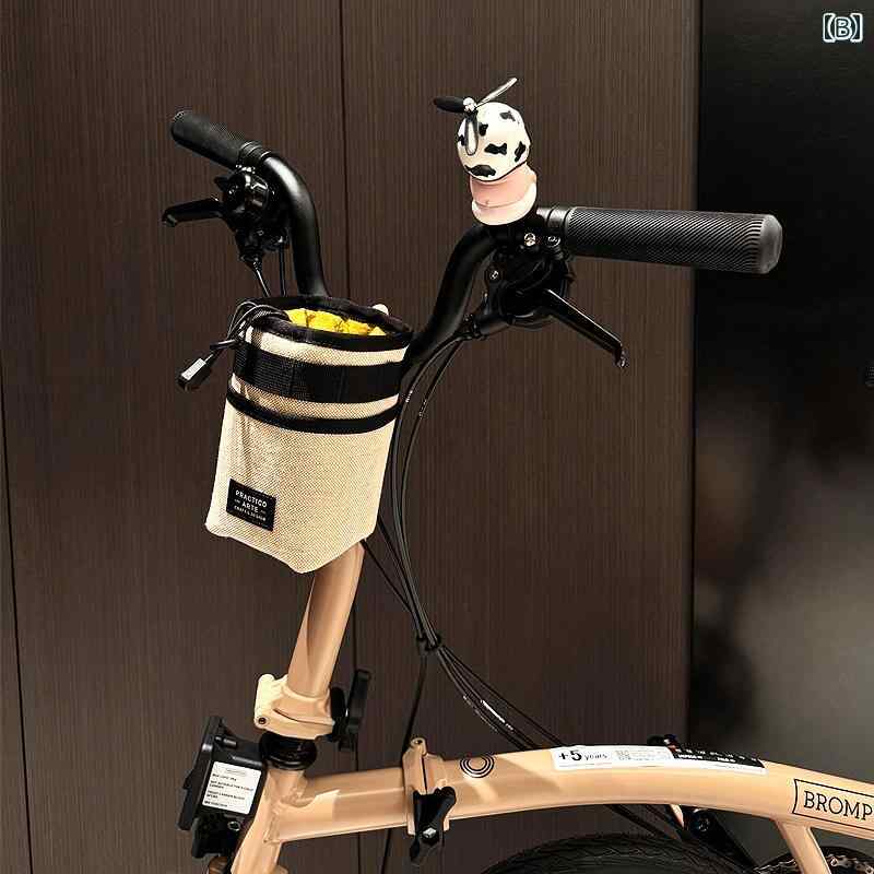 自転車 前かご バッグ フロント バッグ マウンテンバイク ビーム ハンギング ウォーターボトル 多機能 サイクリング 収納