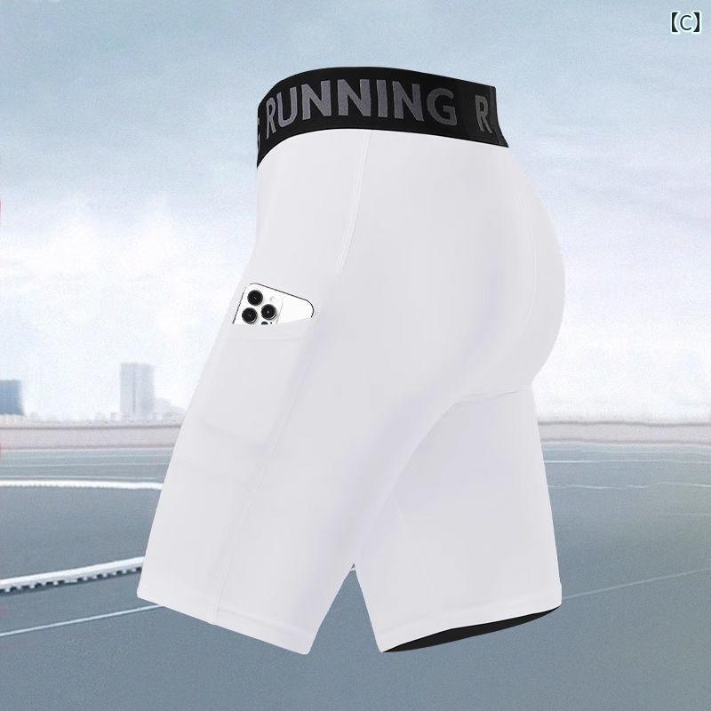 水着 スパッツ メンズ ランニング コンプレッション ショーツ メンズ スポーツ タイト 速乾高 弾性 トレーニング 夏 冷感 フィットネス スマートフォン 収納 可能