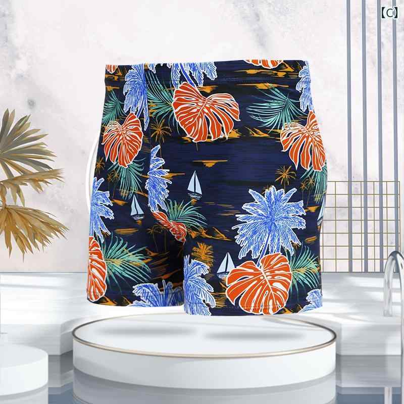 水着 スパッツ メンズ 水泳 パンツ 大人 男性 ゆったり 速乾 プリント 温泉 ボクサー スタイル 恥ずかしくない 水着 装備