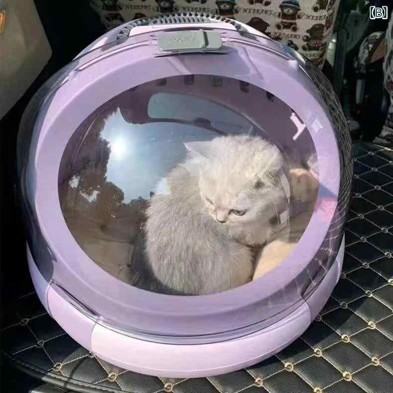 お出かけ 猫用 キャリーバッグ カート ペット用 お出かけ用 宇宙 カプセル 猫用 多...