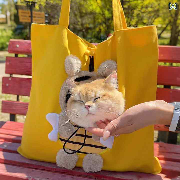 お出かけ 猫用 キャリーバッグ カート 猫 バッグ 斜め 掛け 持ち 運び 軽量大容量 かわいい 楽しい 夏 手持ち 小型 犬 頭 出し