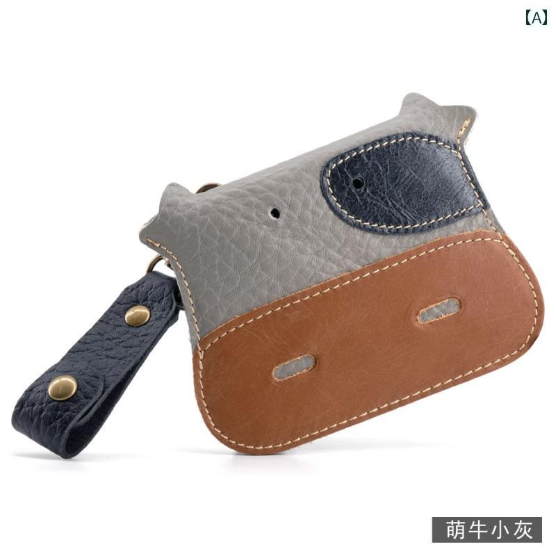 キーケース コンパクト 財布 かわいい 小さい 牛の 多機能 ミニ 財布 キー バッグ レディース コイン ..
