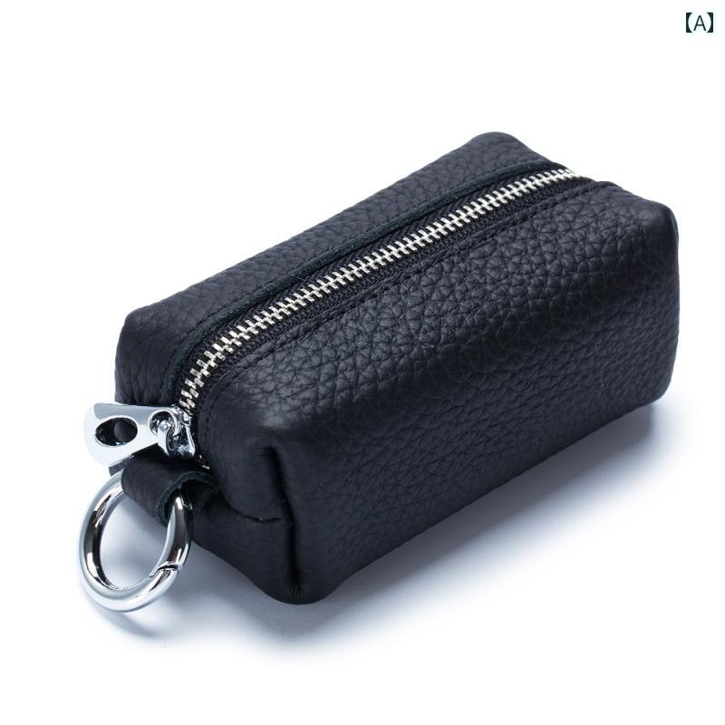 キーケース コンパクト 財布 キー バッグ レディース 2024新 革 車 収納袋 コンパクト ミニ小銭入れ メンズ ミニ スモールバッグ