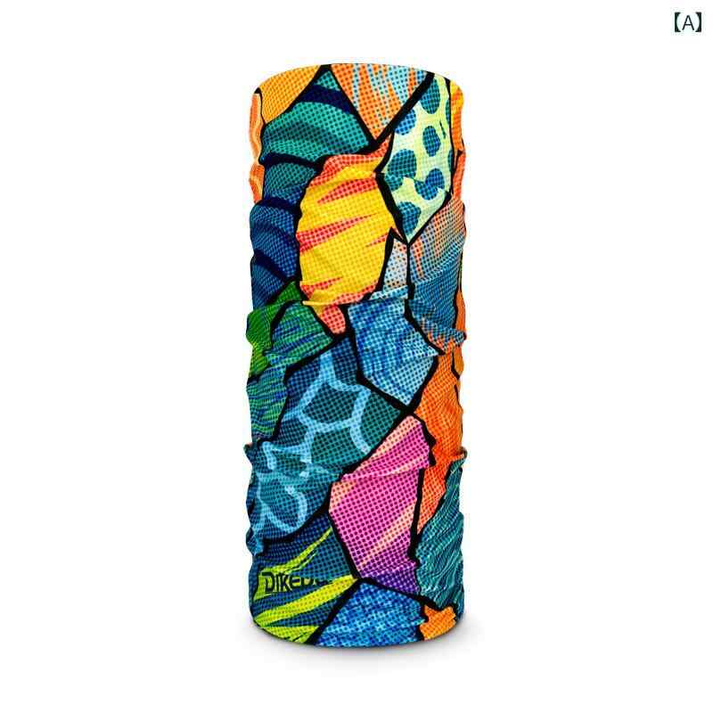 バンダナ おしゃれ ターバン DIKEDU 男女兼用 アウトドア UPF 50 日焼け防止 UV カット 冷感 マジック ..