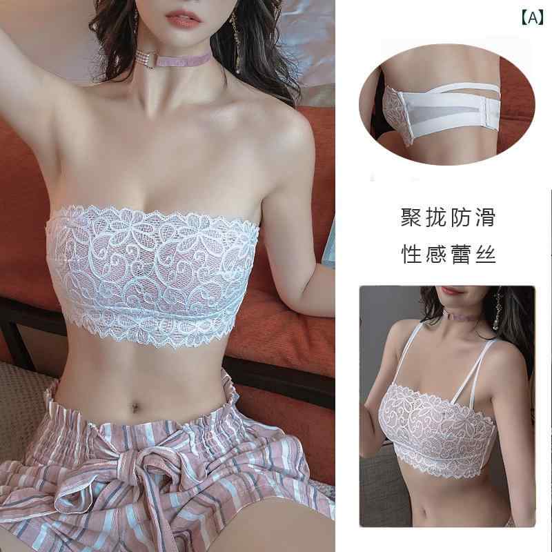 ブラ トップ チューブ toppu 女性用 ストラップレス 下着 小さい 胸を まとめて 大きく 見せる 垂れ 防..