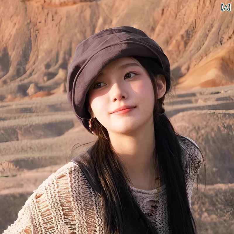 ベレー帽 おしゃれな レディース 四川省 西部と 中国 北西 部の 観光 女性用 ベレー 帽 レトロ 八角形..