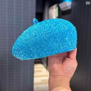 ベレー帽 おしゃれな レディース 韓国 ファッションの スパンコール 付き 薄型 ベレー 帽。 女性用。 夏用。 通気性の ある 固定 式 ペインター ハット。 顔を 見せられる 小型で 万能な ニュース ボーイ