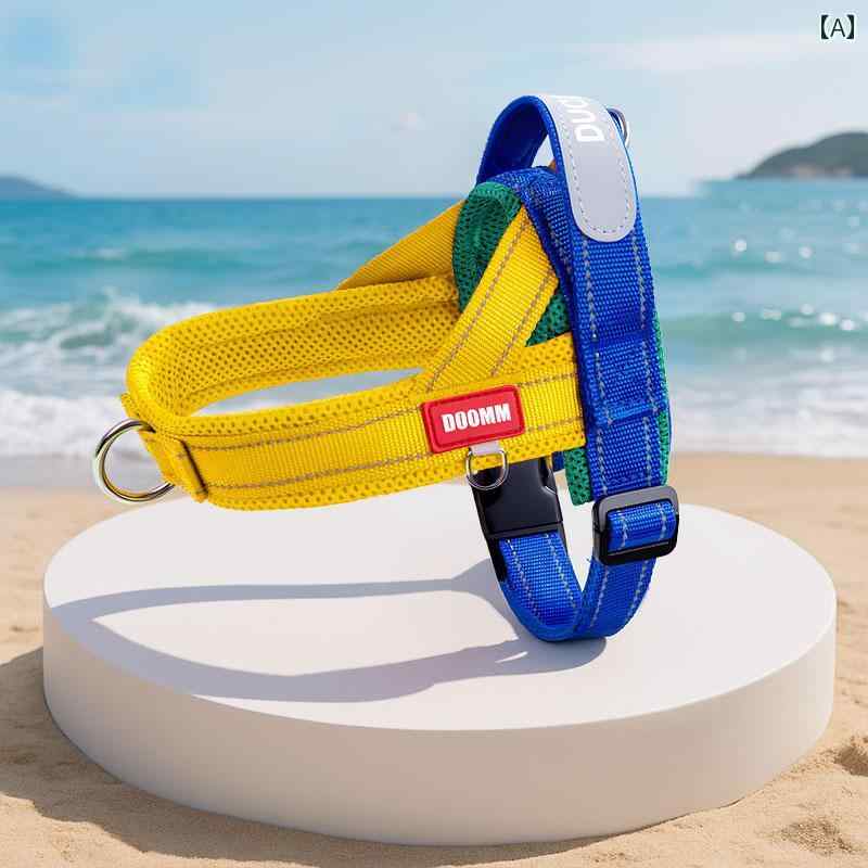 ハーネス リード ワンちゃん用 小型 中型 犬用 ベスト型 牽引 ロープ ビションフリーゼ用 テディ 調節..